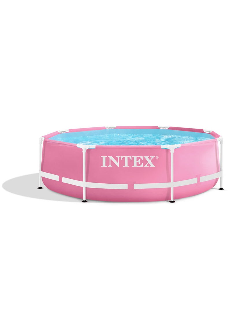 Pink Metal Frame Above Ground Pool - 8ft x 30inch