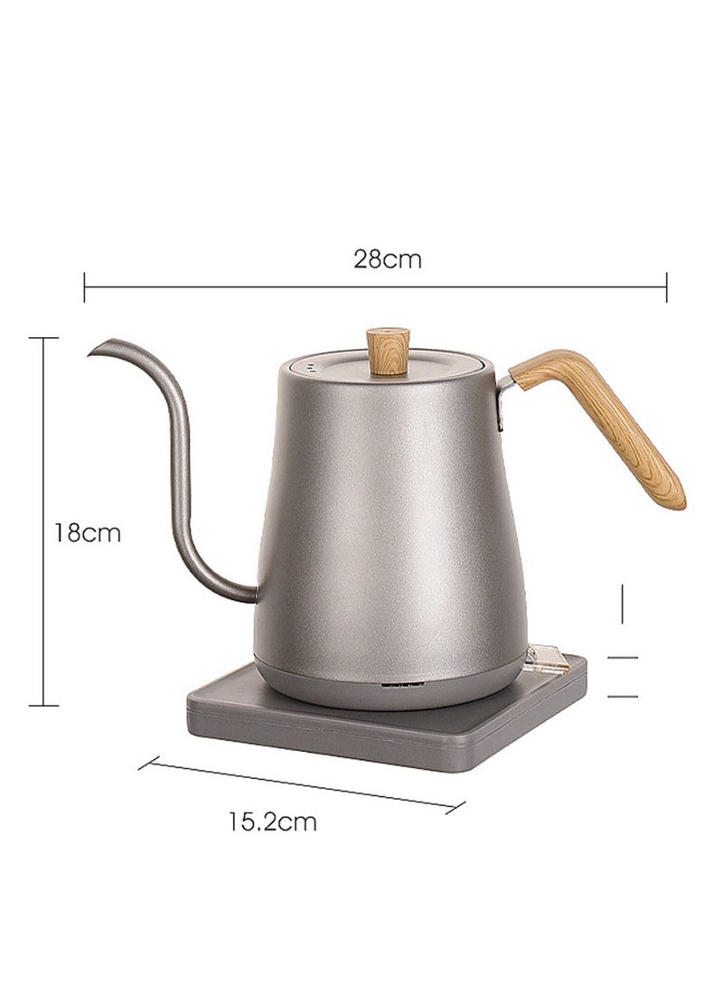 Electric Kettle, Gooseneck Electric Kettle, 0.8L Fast Boiling Hot Water Kettle, Stainless Steel Electric Tea Kettle, Pour Over Kettle for Coffee&Tea, Leak-Proof, Auto Shutoff, Anti-dry