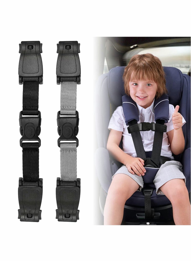 Universal Child Chest Harness Clip, Car Seat Safety Belt Clip Buckle, Anti-Slip Baby Chest Clip Guard Compatible with Seats, Strollers, High Chairs, Schoolbags, for 1.5-inch Width Harness