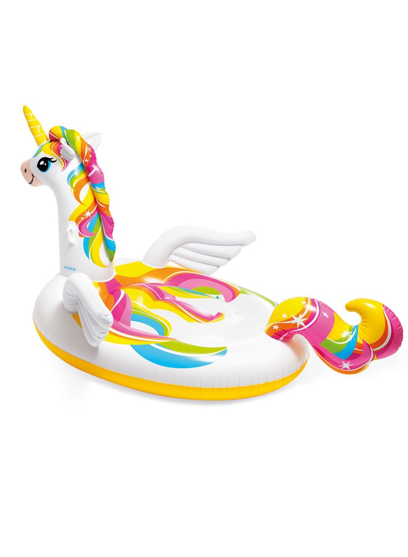 Mega Unicorn Inflatable Pool Island Float - 99 x 64 x 57inches