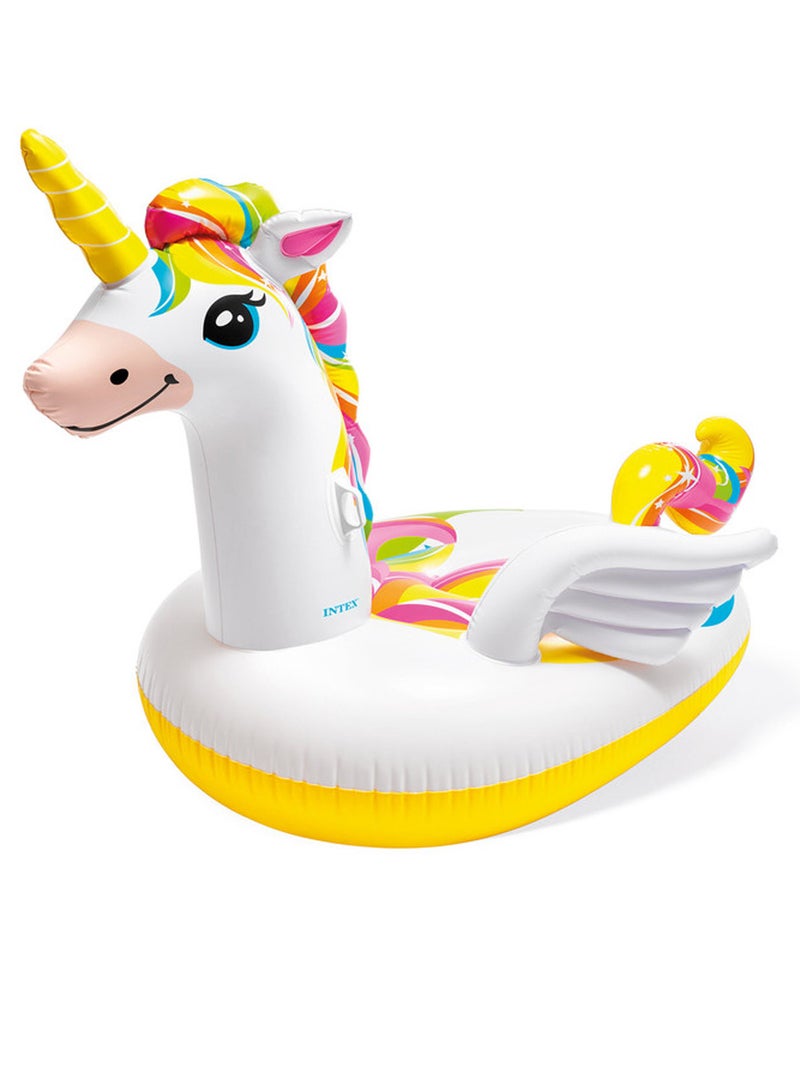 Mega Unicorn Inflatable Pool Island Float - 99 x 64 x 57inches