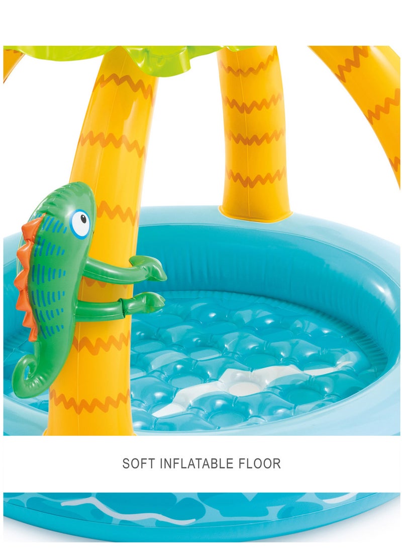Tropical Island Inflatable Kiddie Pool - 40 x 34inches