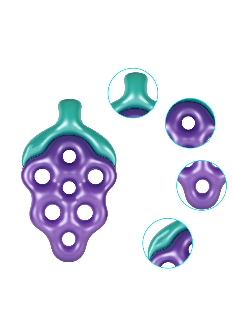 Grape Float Raft Adult Water Toy Inflatable Pool Lounge Swimming Pool Floats Raft Inflatable Pool Floating Mat for Summer Parties