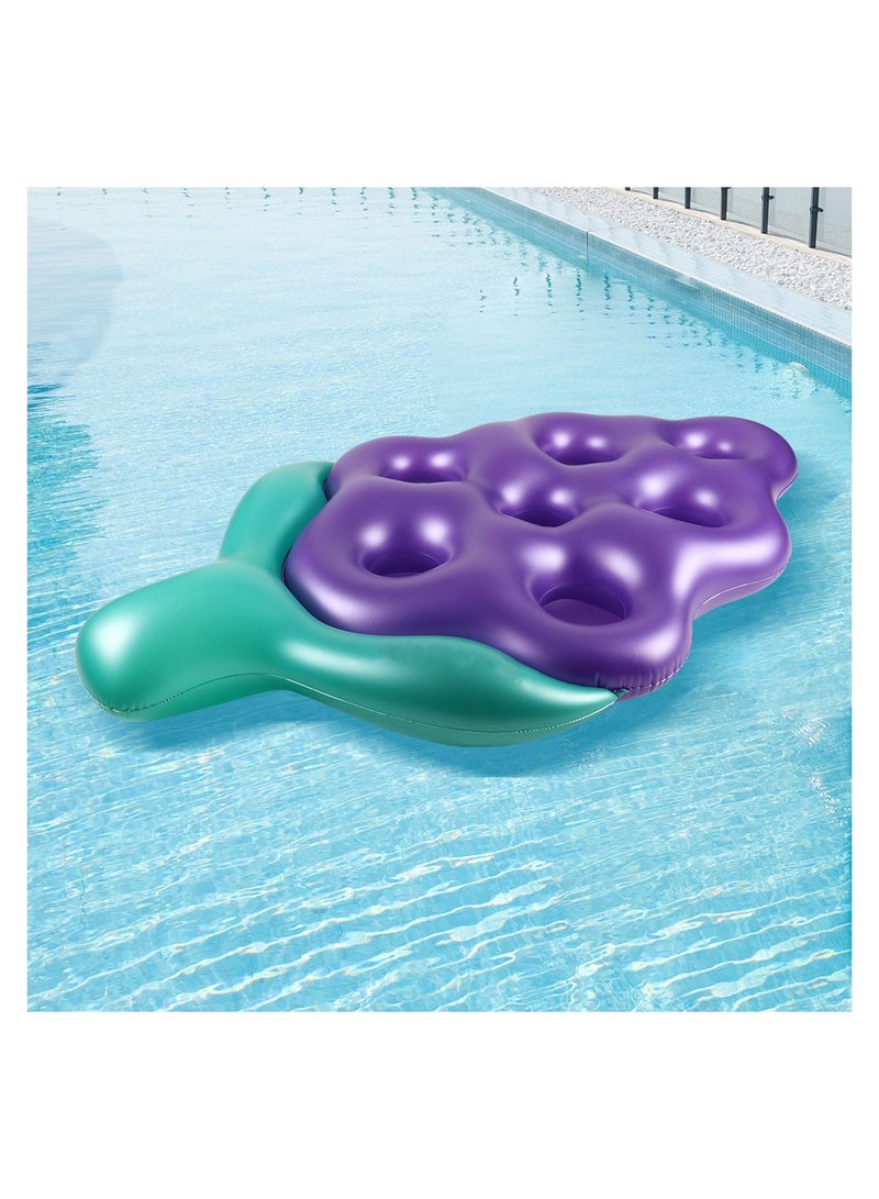 Grape Float Raft Adult Water Toy Inflatable Pool Lounge Swimming Pool Floats Raft Inflatable Pool Floating Mat for Summer Parties