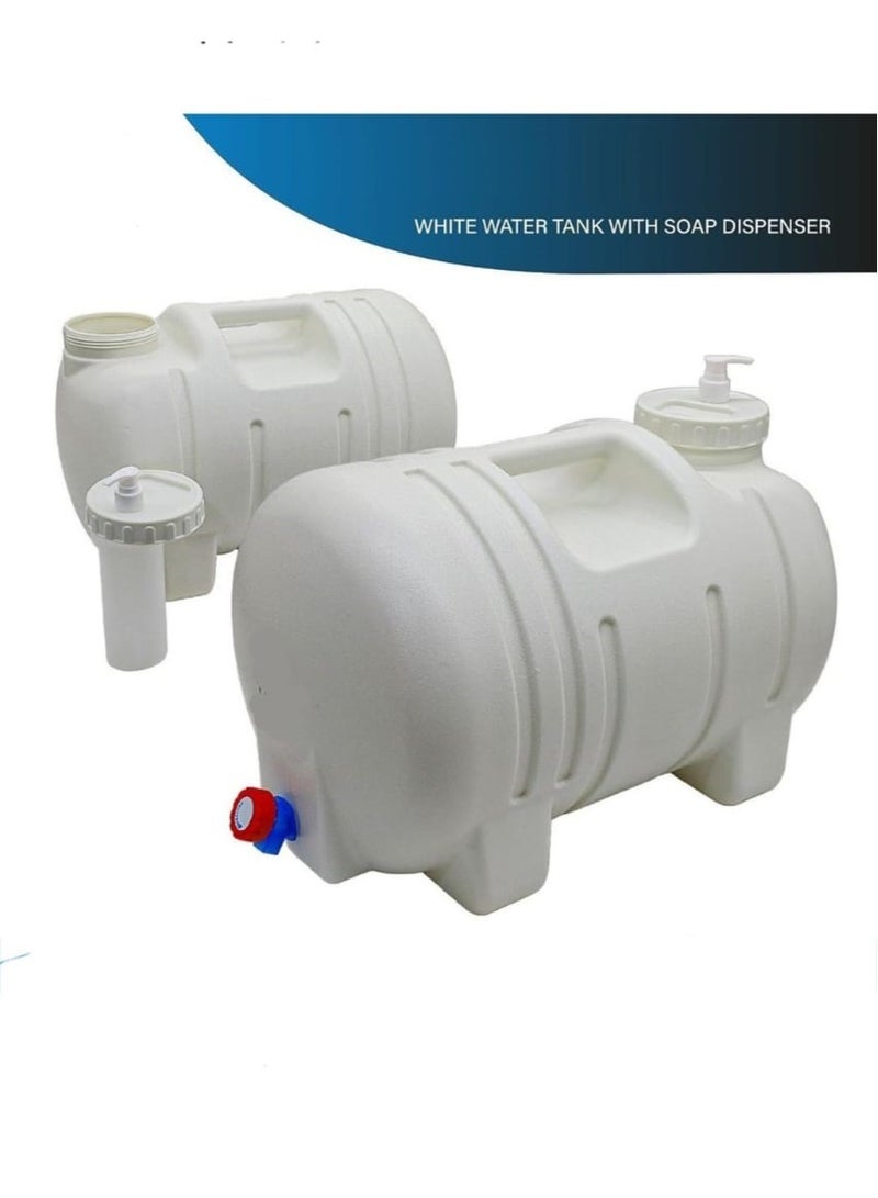 2 Pcs Outdoor HDPE Water Tank For Camping 20Ltr