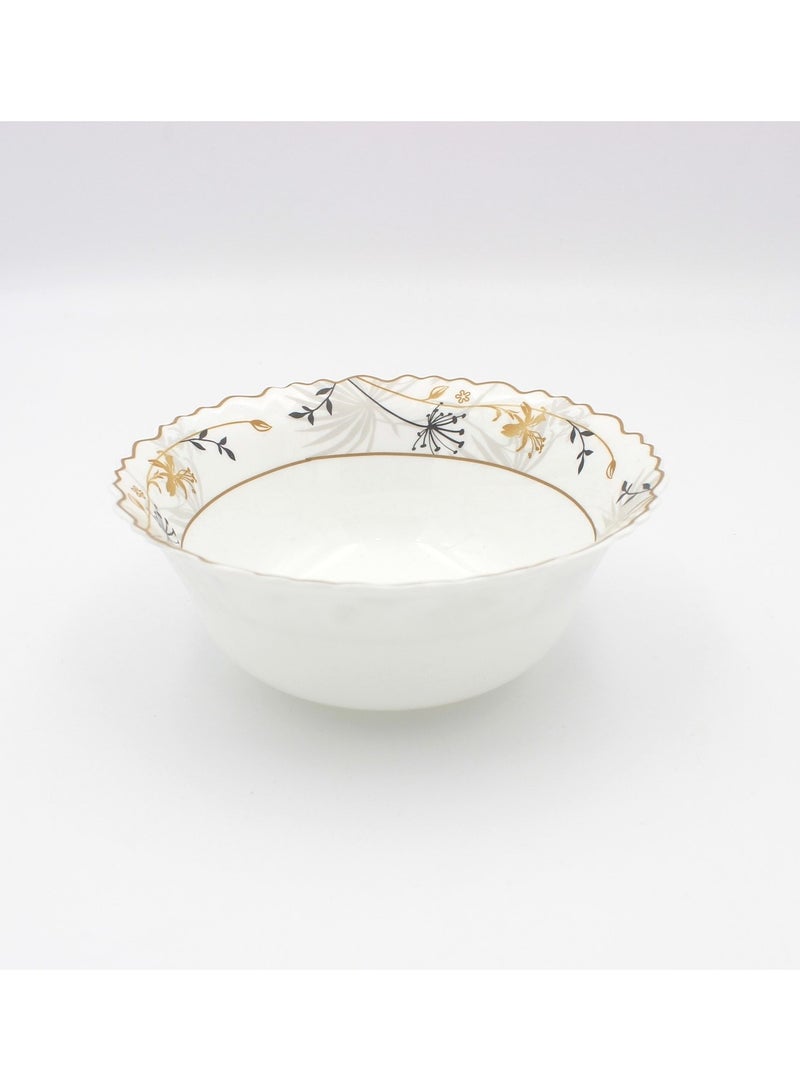 Danny home 18 pcs Opalware Dinnerware set Dishwasher Microwave Freezer Safe  BPA Free Break Scratch Heat Resistant Dinner Soup Dessert Serving Plates Medium Large Bowls