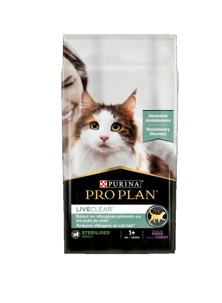 Pro Plan Liveclear Sterilised Adult Turkey - 1.4kg