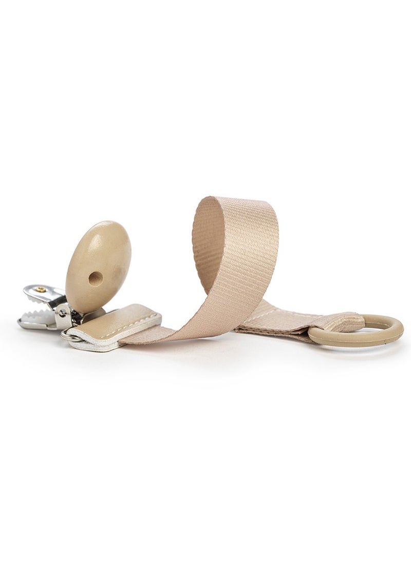 Elodie Details -Pacifier Clip Wood - Pure Khaki