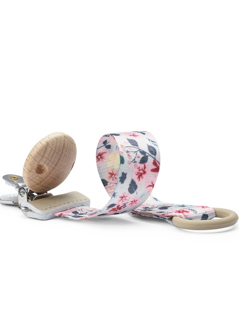 Elodie Details -Pacifier Clip Wood - Floating Flowers