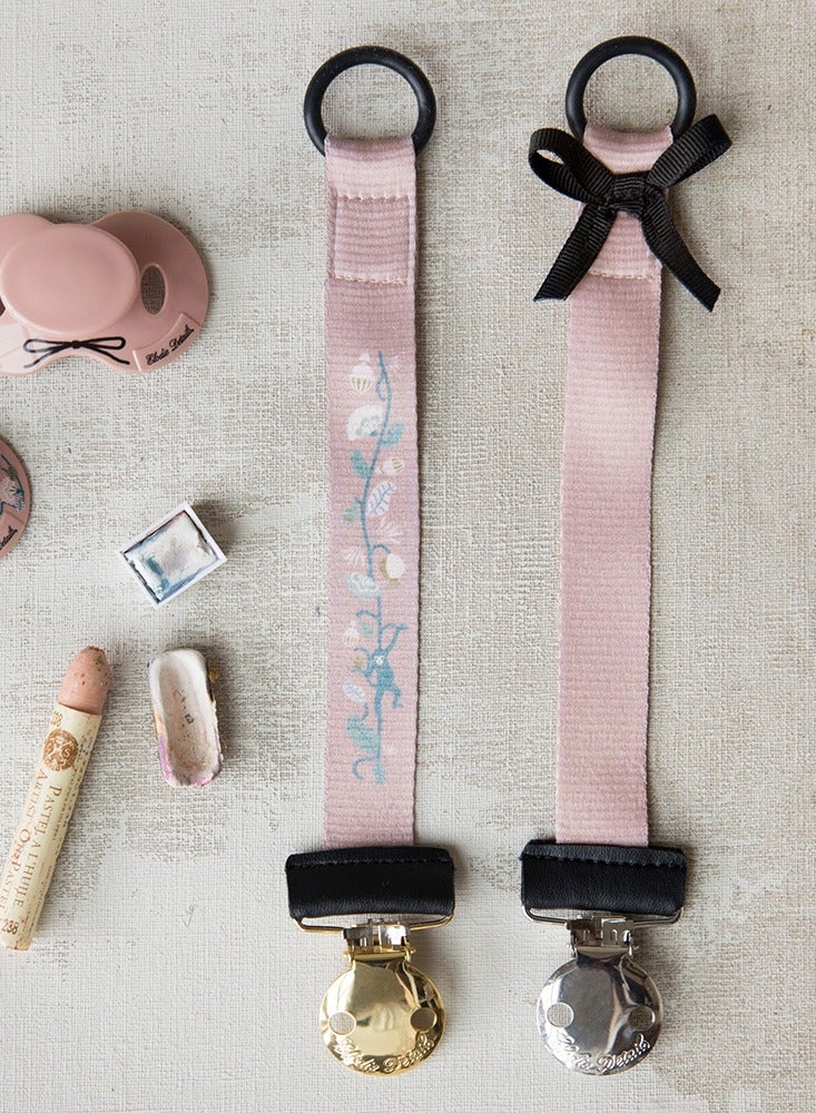 Elodie Details -  Pacifier Clip - Faded Rose