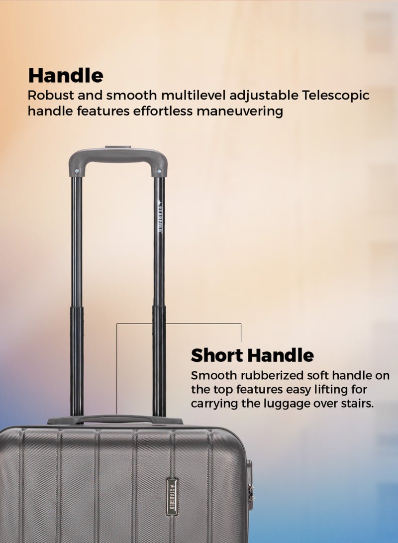 Single Hardside Spinner 4 Wheels Cabin Trolley Luggage With Number Lock 16 Inches