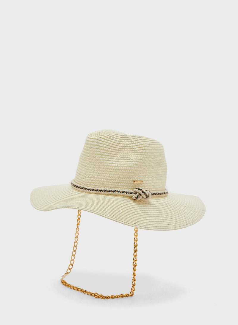 Knot It Down Chain Detail Hat