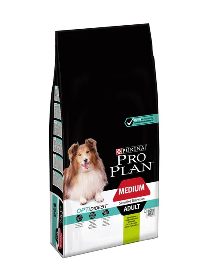 PRO PLAN MEDIUM ADULT Sensitive Digestion Dog Lamb XE - 14kg