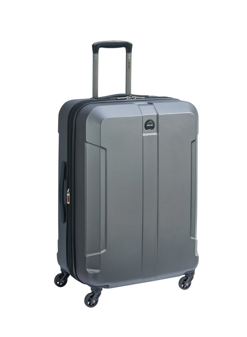 Delsey Depart Hard 69cm Hardcase 4 Double Wheel Expandable Check-In Luggage Trolley Case Black - 00314582000 X9