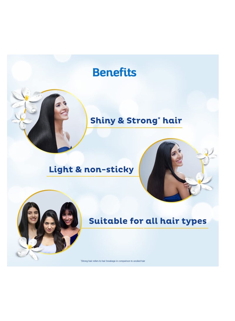 Parachute Advansed Jasmine Gold Non Sticky Coconut Hair Oil With Vitamin E For Super Shiny Hair 500ml And Soft Touch Body Lotion With Honey 100% Natural Dry Skin Moisturizer 250 ml