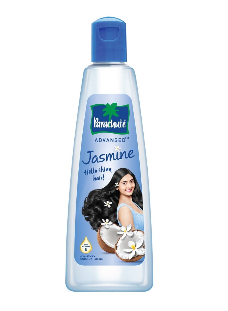 Parachute Advansed Jasmine Coconut Hair Oil With Vitamin E For Healthy Shiny Hair Non Sticky 500ml