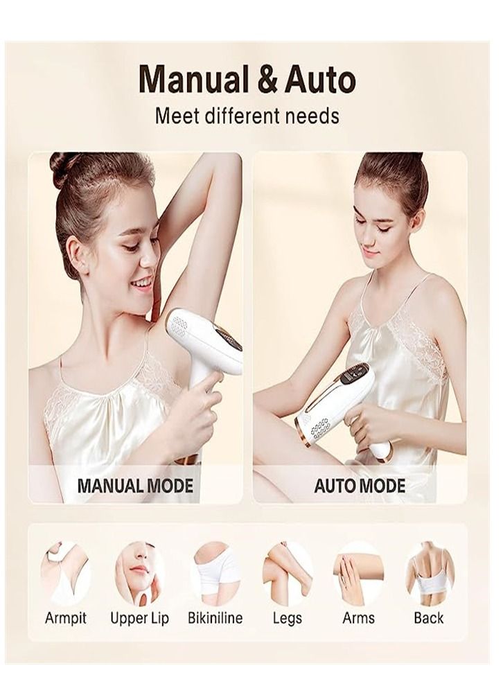 Hair Removal Device Laser Hair Removal Device Laser Hair Removal for Women and Man IPL Hair Remover Device Professional Hair Removal for Facial Body at-Home Upgraded to 999,999 Permanent