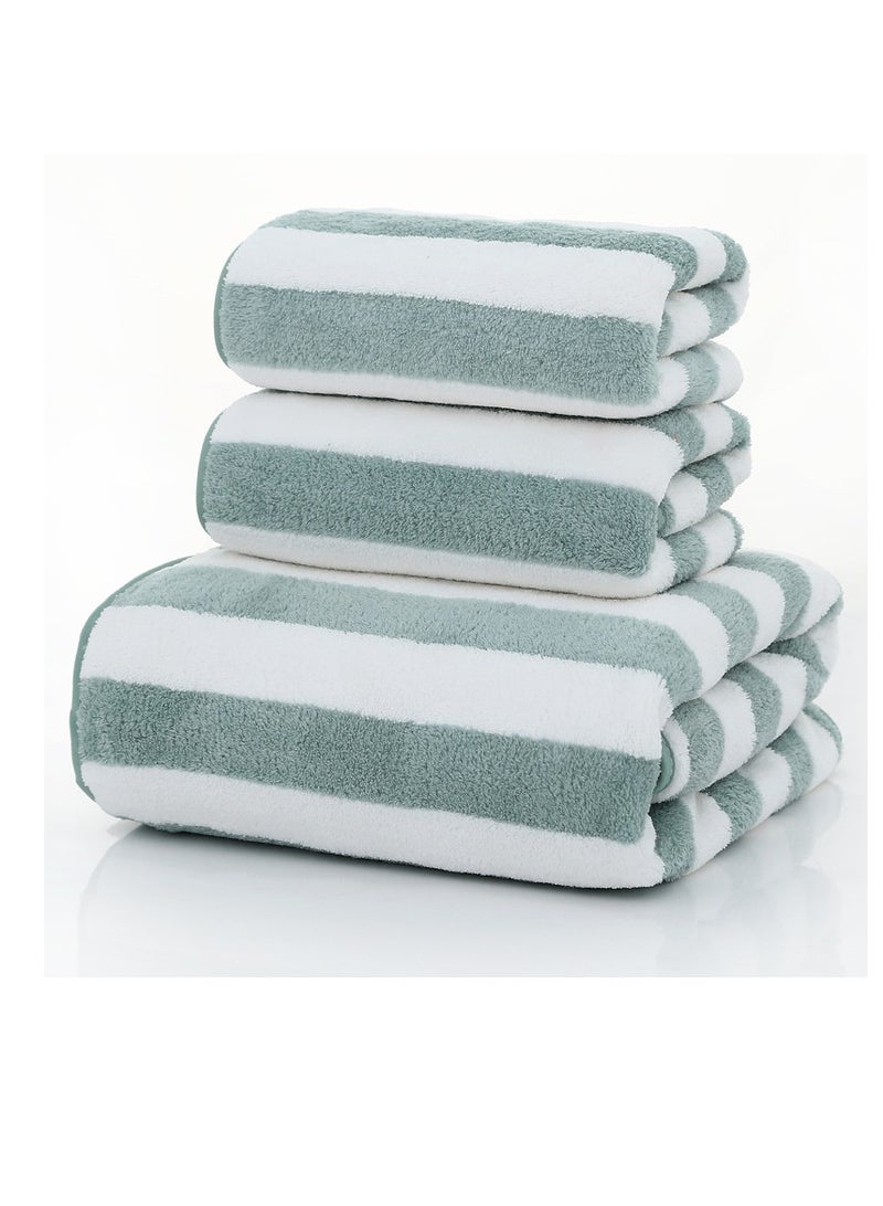Three Piece Set Of Soft Bath Towels
