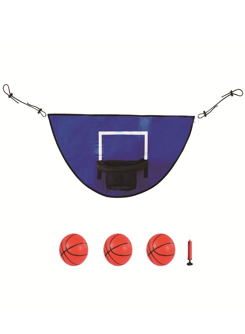 Trampoline Basketball Hoop, with Pump and 3pcMini Basketball, Mini Basketball Hoop for Trampoline for Indoor Outdoor Playing Toy Gift