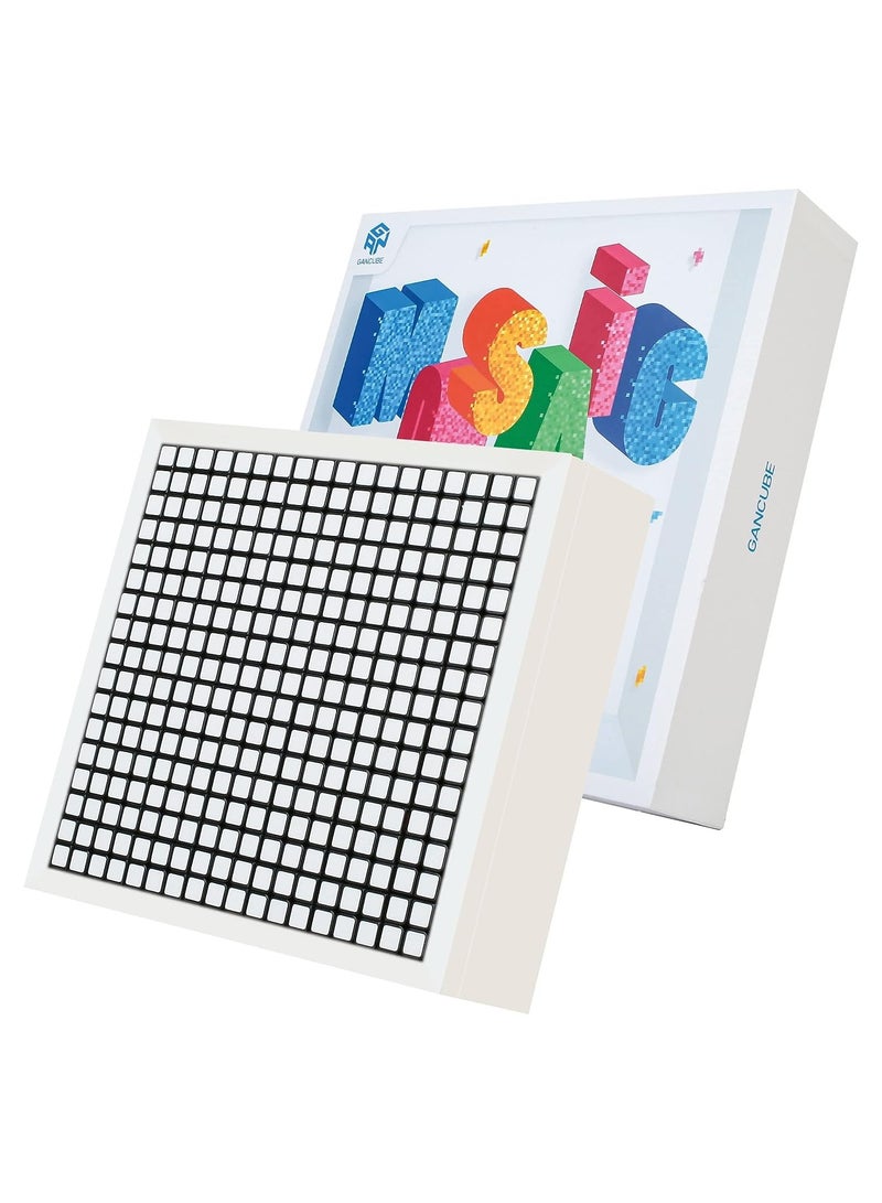 GAN Mosaic Cube, 6x6, 36 Pc 3x3 Mini Cubes with Puzzle Plate, with Puzzle Plate, Magic Cube Puzzle Toy for Kids Adults
