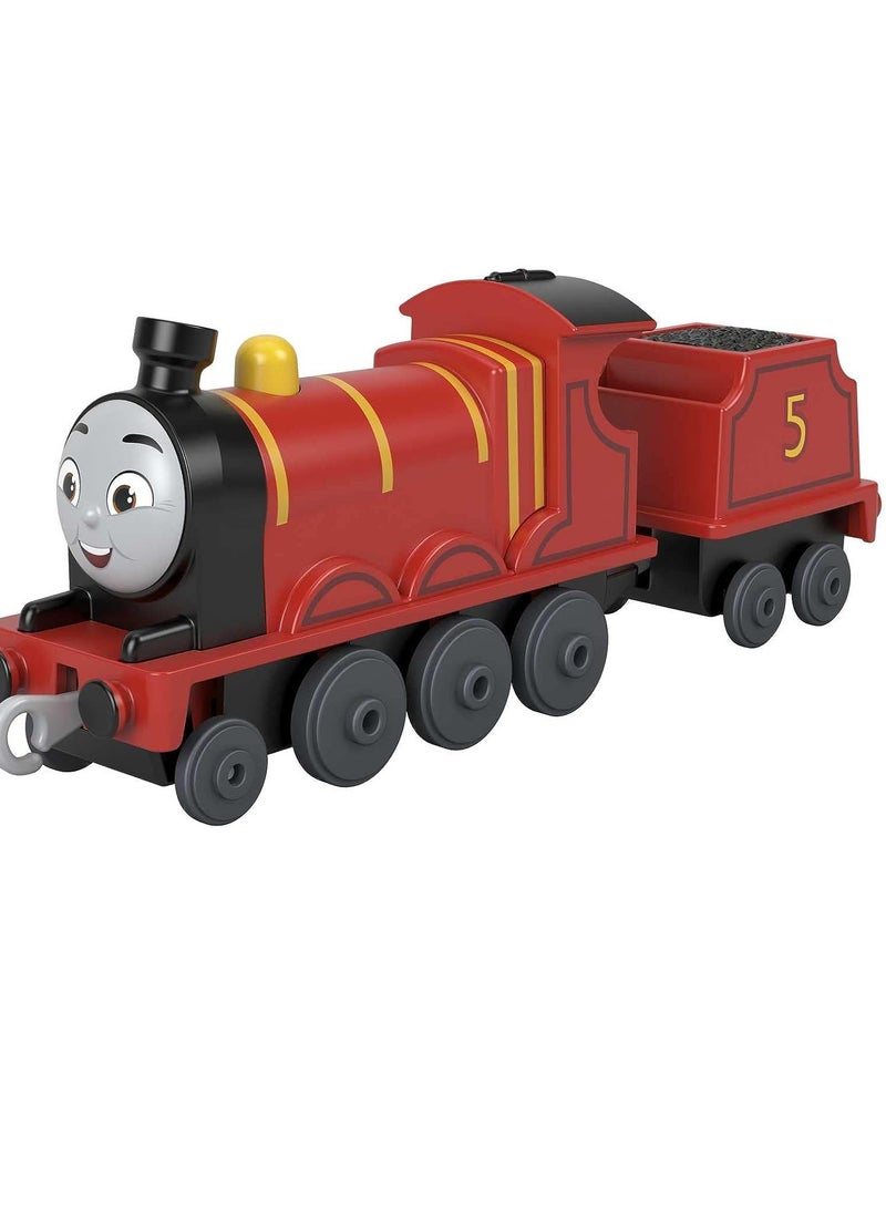 Thomas & Friends die-cast push-along James toy train engine for preschool kids ages 3+