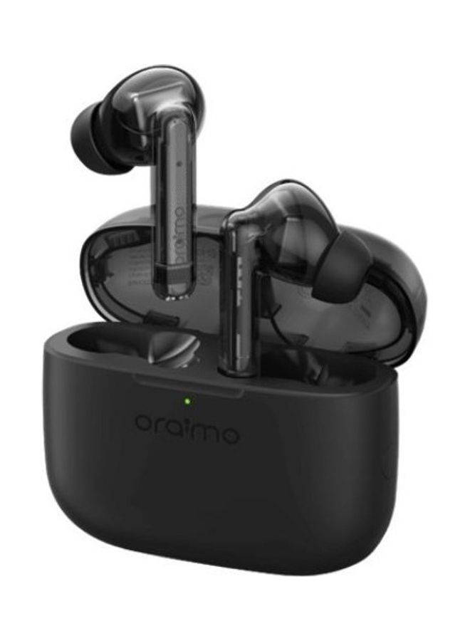 Oraimo FreePods Lite True Wireless Earbuds Bluetooth 5.3, 40H Playtime, IPX5-Water Resistant, with 2 Mics, via App Black