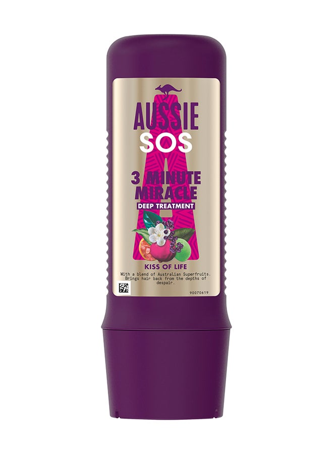 Sos Kiss Of Life 3 Minute Miracle Deep Treatment for Dry And Damaged Hair 225ml