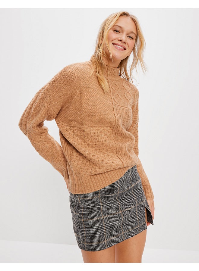 AE Oversized Mock Neck Sweater