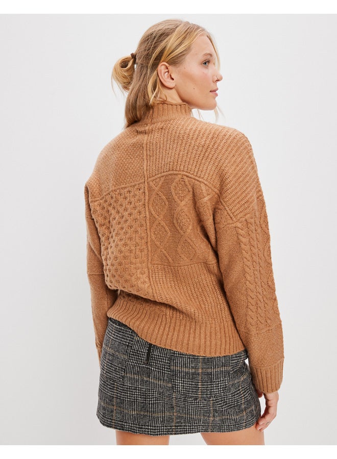 AE Oversized Mock Neck Sweater