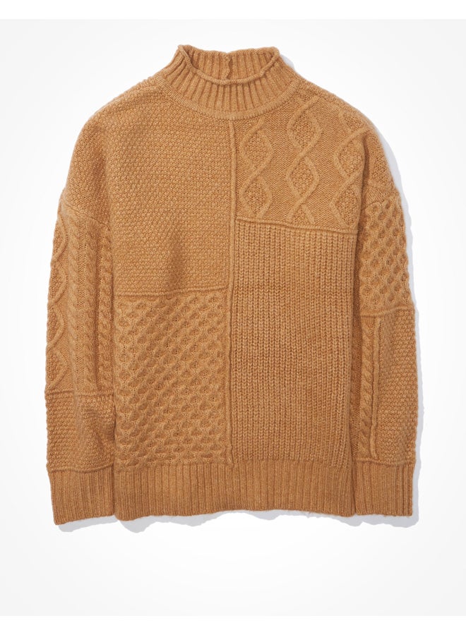 AE Oversized Mock Neck Sweater