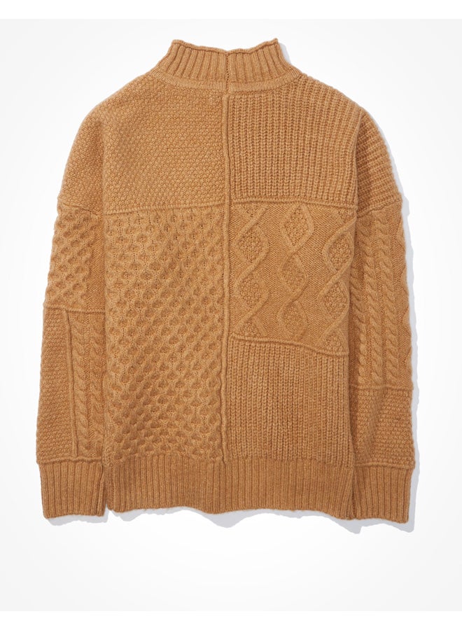 AE Oversized Mock Neck Sweater