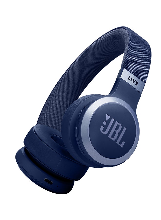 Live 670NC Wireless On-Ear Headphones With True Adaptive Noise Cancelling Blue