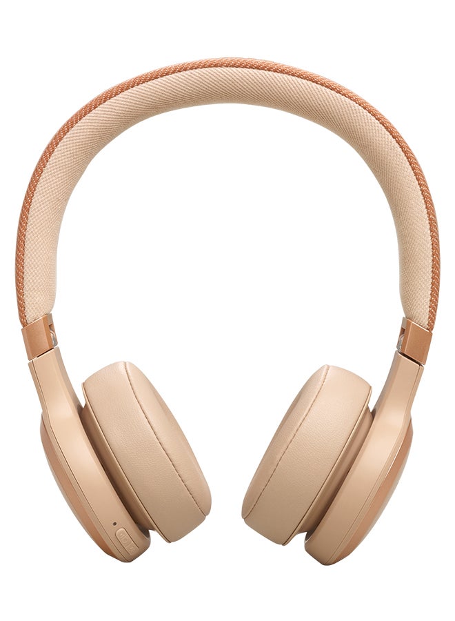 Live 670NC Wireless On-Ear Headphones With True Adaptive Noise Cancelling Beige