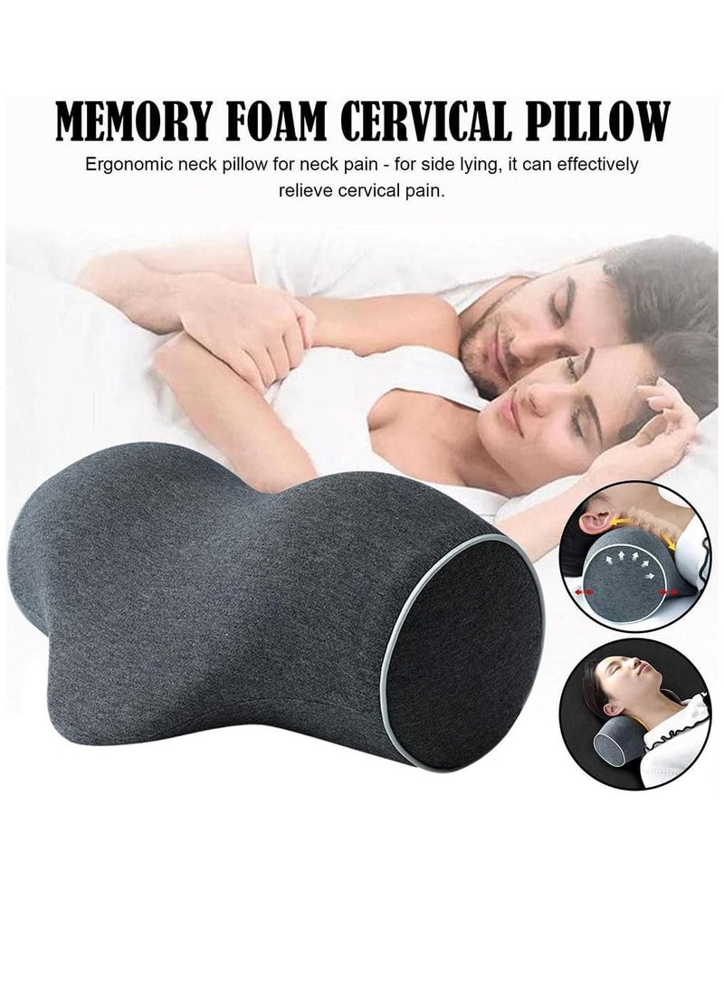 Neck Stretcher, Neck and Shoulder Relaxer,Cervical Pillow for Neck Pain Relief,Memory Foam Neck Stretcher Pillows with Pillowcase,Neck Support Traction Relaxer