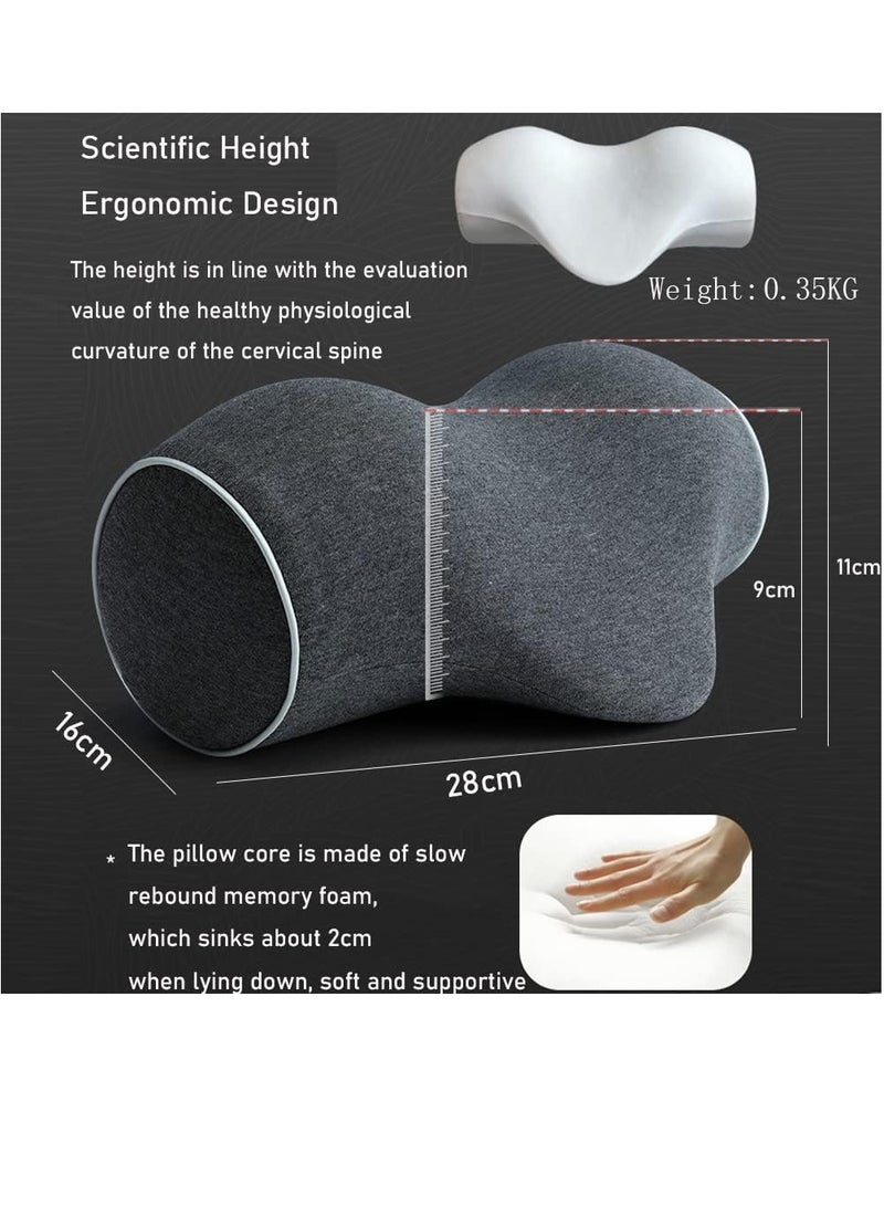Neck Stretcher, Neck and Shoulder Relaxer,Cervical Pillow for Neck Pain Relief,Memory Foam Neck Stretcher Pillows with Pillowcase,Neck Support Traction Relaxer