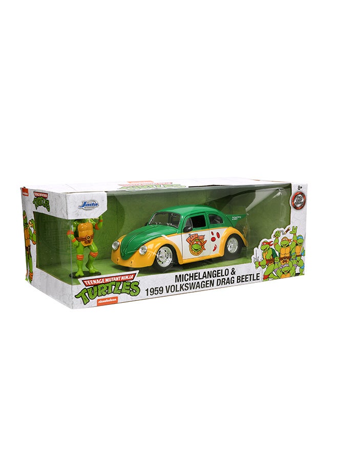 Ninja Turtles 1959 Vw Drag Beetle 1:24