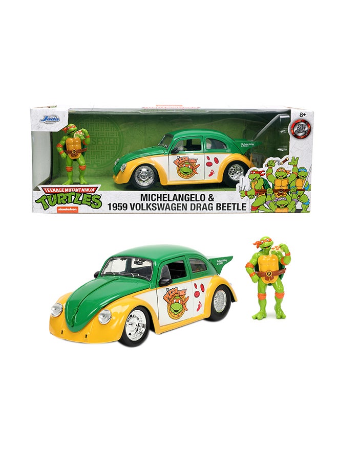 Ninja Turtles 1959 Vw Drag Beetle 1:24