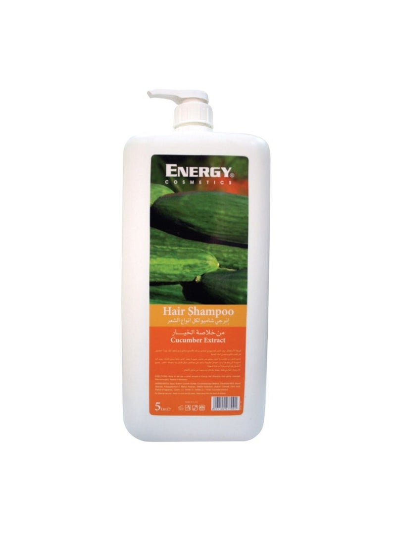 Energy Cosmetics Hair Shampoo Cucumber Extract 5 L