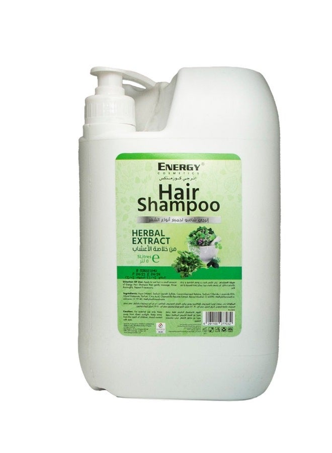 Energy Cosmetics Hair Shampoo Herbal Extract 5 L