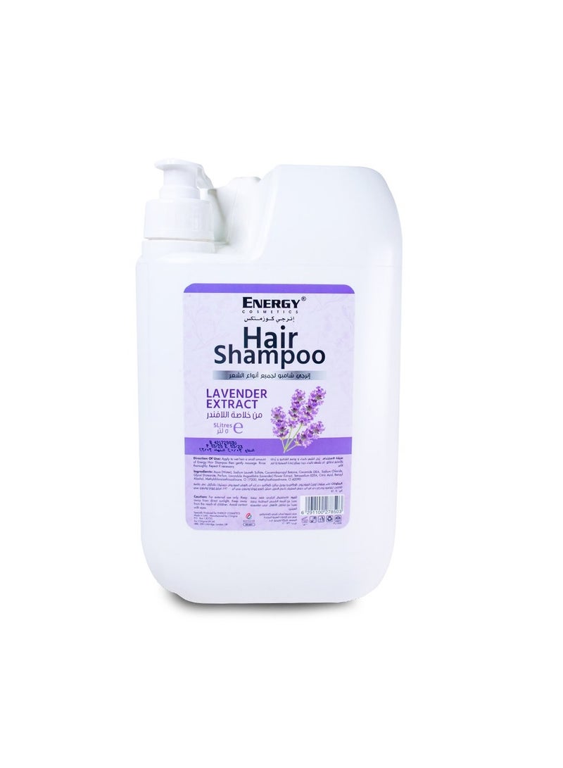 Energy Cosmetics Hair Shampoo Lavender Extract 5 L