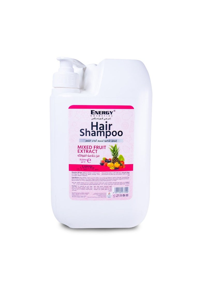 Energy Cosmetics Hair Shampoo  Mixed Fruit Extract 5 L