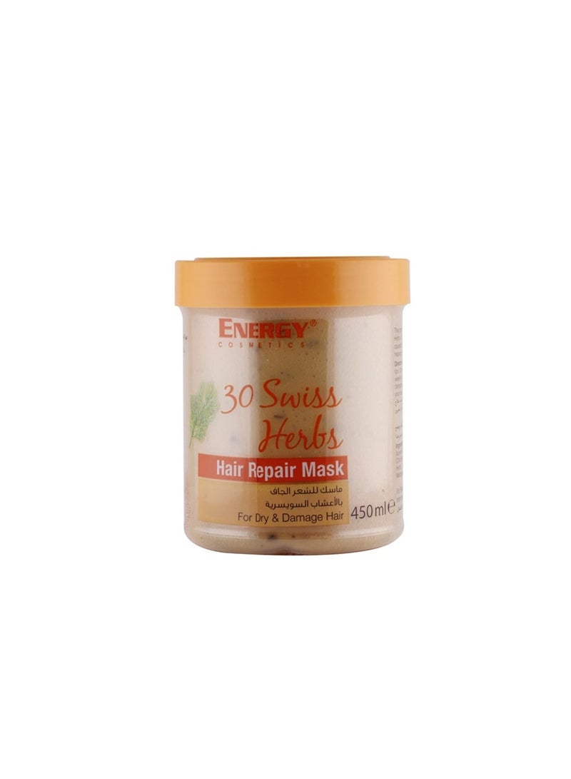 Energy Cosmetics Hair Repair Mask Swiss Herbal 450 Ml