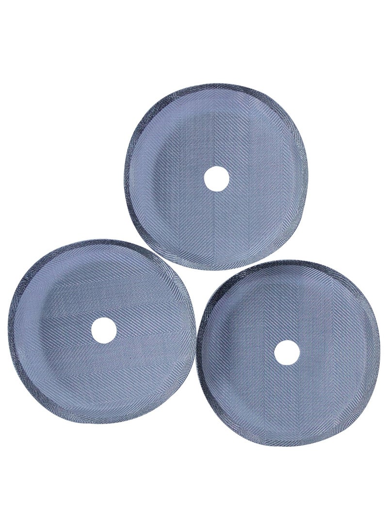 Replacement French Press Filter Screens, (Pack of 3) , Food Grade  Reusable Stainless Steel Coffee Filter Mesh, Compatible Universal Replacement Stainless Steel Mesh Replacement French Press Filter