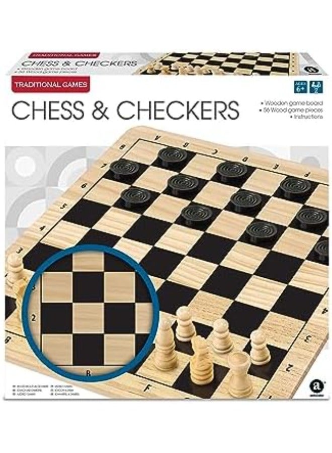 Wood Chess and Checkers