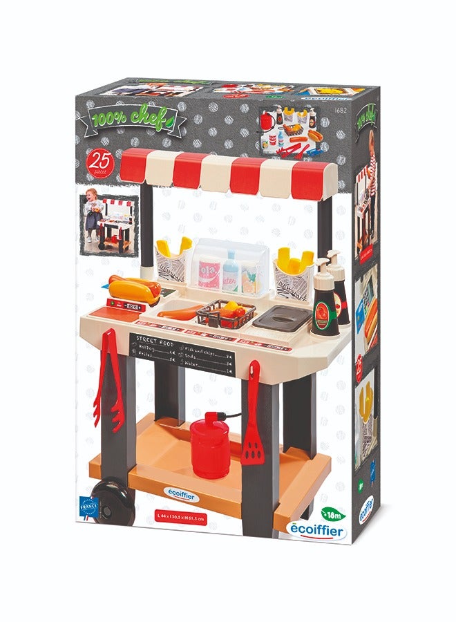 100% Chef Street Food Kitchen Playset