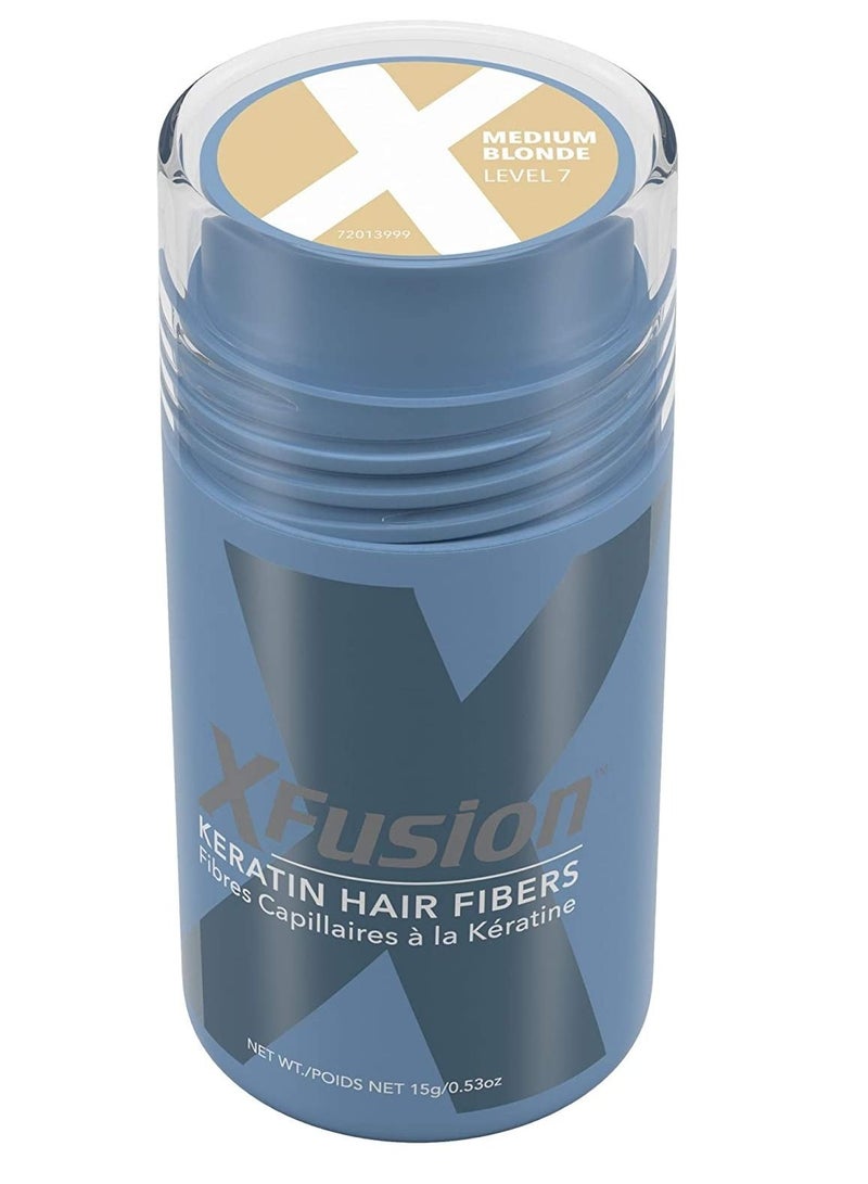 X-Fusion Keratin Hair Fibers Regular Size Medium Blonde 15g 0.53oz