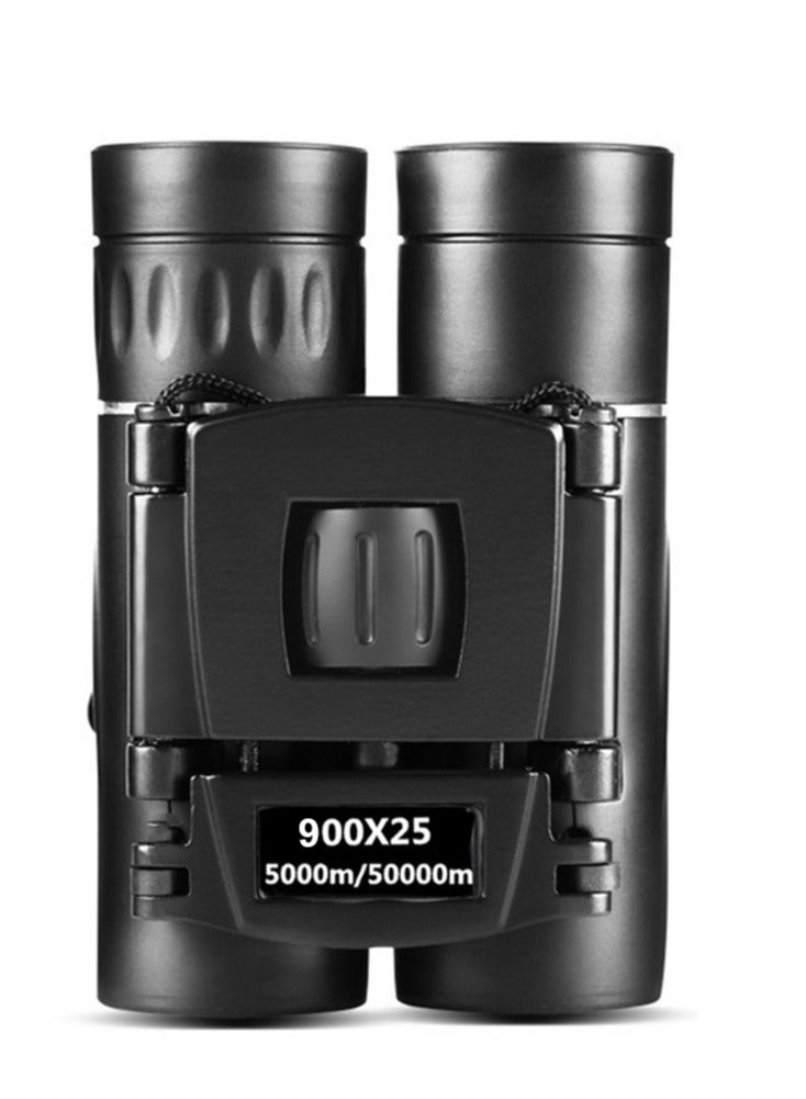 900x25 HD Powerful Binoculars 9000M Long Range Folding Mini Telescope BAK4 FMC Optics For Hunting Sports Outdoor Camping Travel