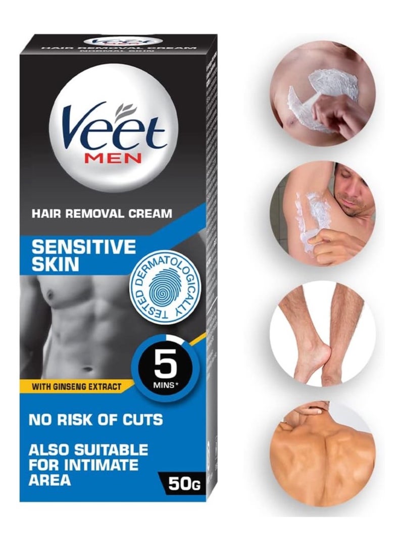 Veet Hair Removal Cream for Men, Sensitive Skin