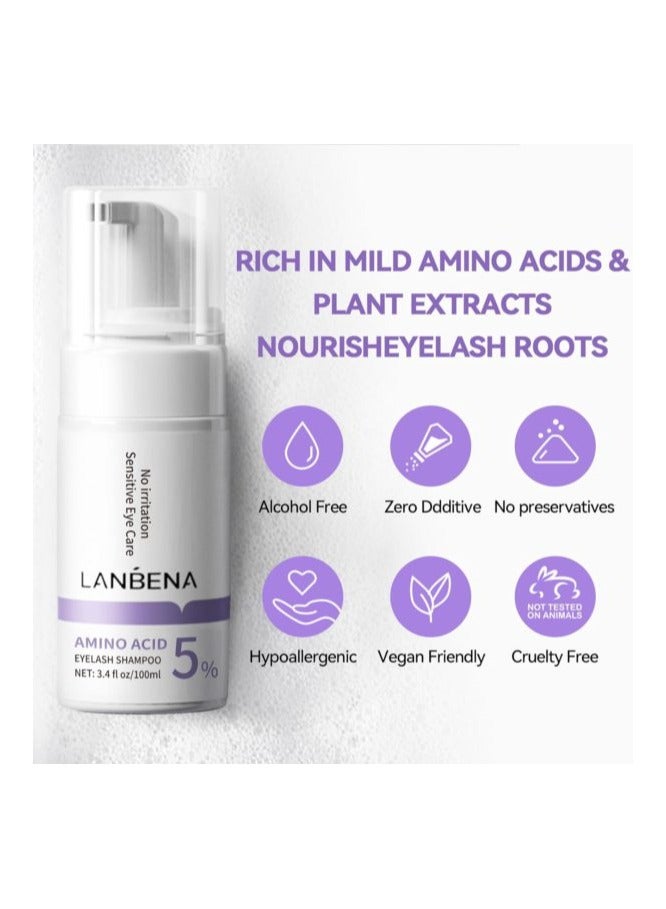 Lanbena Amino Acid Eyelash Shampoo 100ML