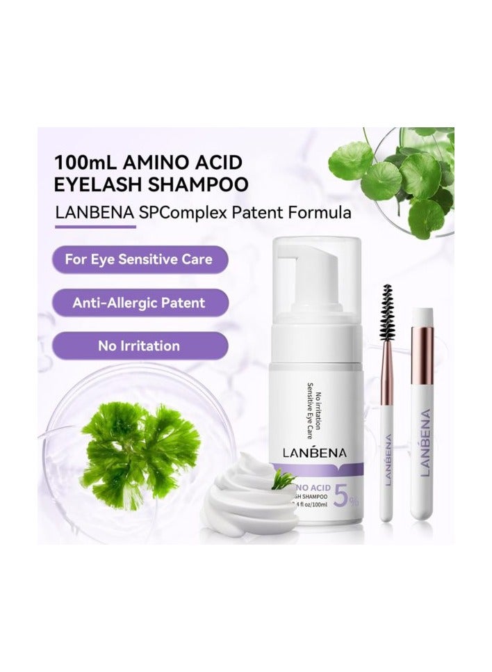 Lanbena Amino Acid Eyelash Shampoo 100ML
